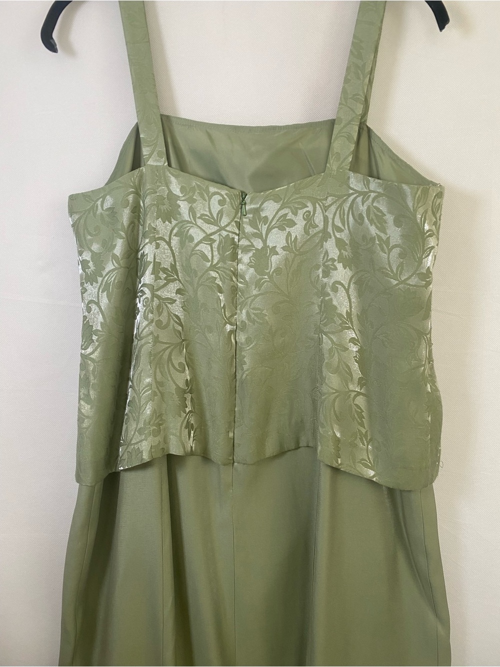 Alex Evenings Pale Green Sequin Two-Piece Maxi Dress with Jacket - Picture 6 of 11